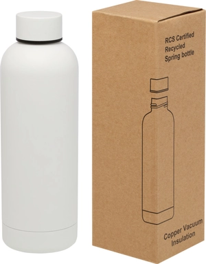 Bouteille isotherme 500ml avec isolation par le vide et couche de cuivre personnalisable