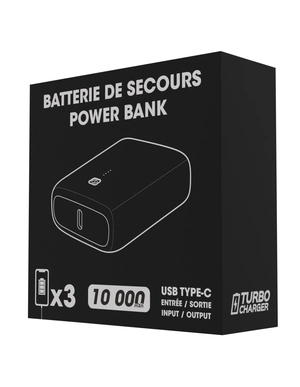 Batterie de secours Charge Rapide avec logo retro-éclairé personnalisable