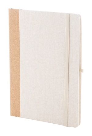 Carnet de notes A5 en RPET et liège - 80 feuilles lignées en papier recyclé personnalisable