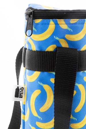 Sac isotherme bouteille zippé sur mesure en polyester RPET 600D personnalisable