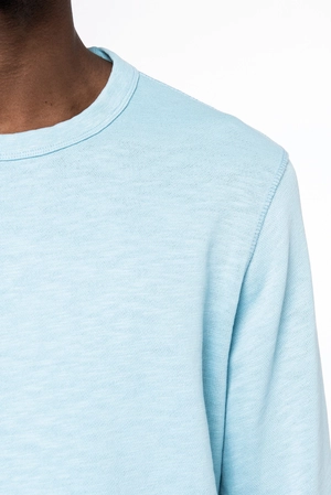Sweat-shirt écoresponsable à col rond délavé unisexe - Fabrication Europe personnalisable