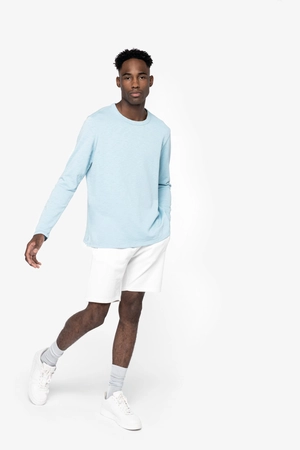 Sweat-shirt écoresponsable à col rond délavé unisexe - Fabrication Europe personnalisable