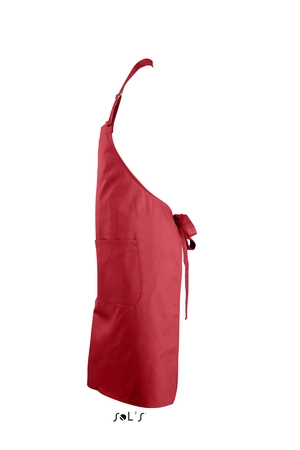 Tablier long avec poches en polyester et coton personnalisable