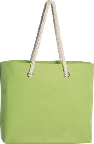 Sac de plage en polyester 300D - cordes en coton et œillets métal personnalisable