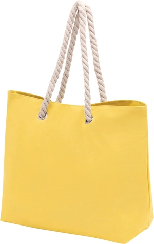 Sac de plage en polyester 300D - cordes en coton et œillets métal personnalisable