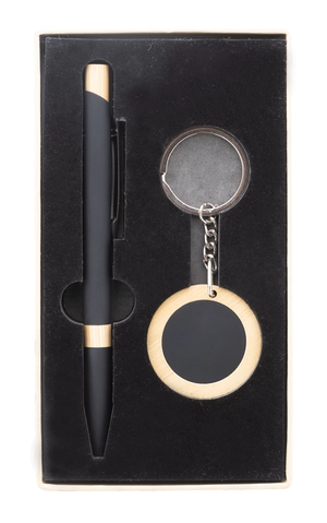Set de 2 pièces dans un coffret cadeau en papier kraft. personnalisable