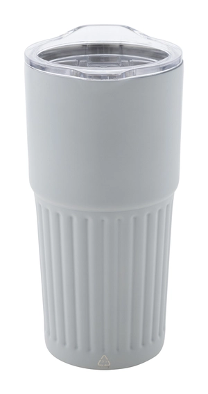 Mug thermos isotherme à double paroi en acier inoxydable recyclé 600 ml personnalisable