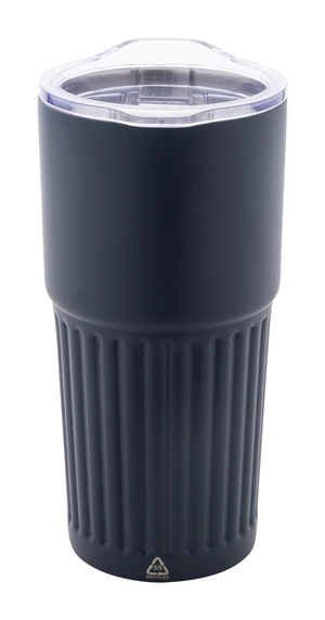 Mug thermos isotherme à double paroi en acier inoxydable recyclé 600 ml personnalisable