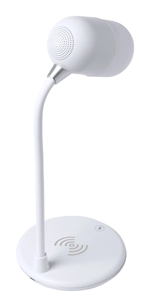 Lampe LED avec chargeur induction et enceinte bluetooth personnalisable