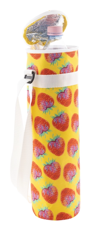 Sac isotherme bouteille zippé sur mesure en polyester RPET 600D personnalisable