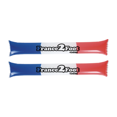 image du produit 2 batons de tambour tricolore - supporter évènement sportif