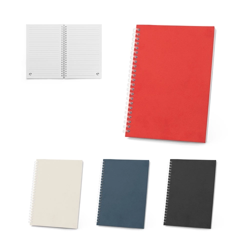 image du produit Bloc-notes A5 avec couverture souple, fabriqué à partir de papier 100 % recyclé