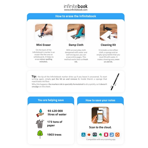 image du produit Bloc-notes A5 « Infinitebook » avec couverture souple