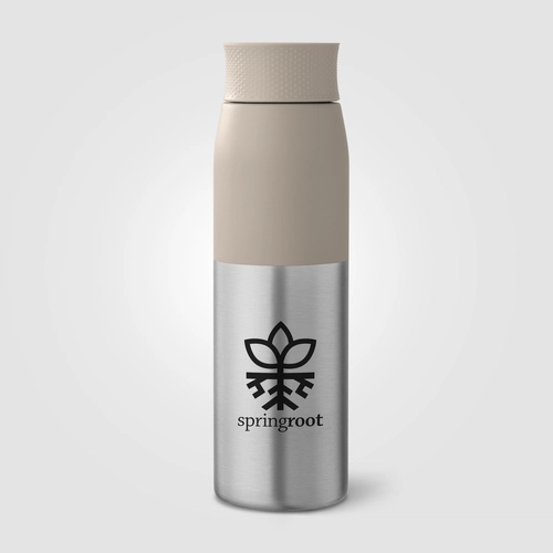 image du produit Bouteille à couvercle à torsion en acier inoxydable recyclé - 650 ml