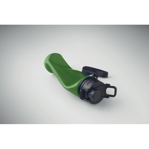 image du produit Bouteille de sport pliable en silicone avec couvercle en PP