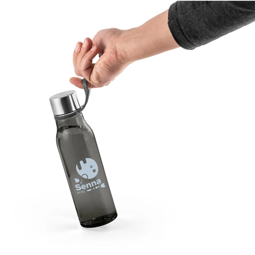 image du produit Bouteille en PET recyclé (100 % rPET) avec une finition brillante translucide