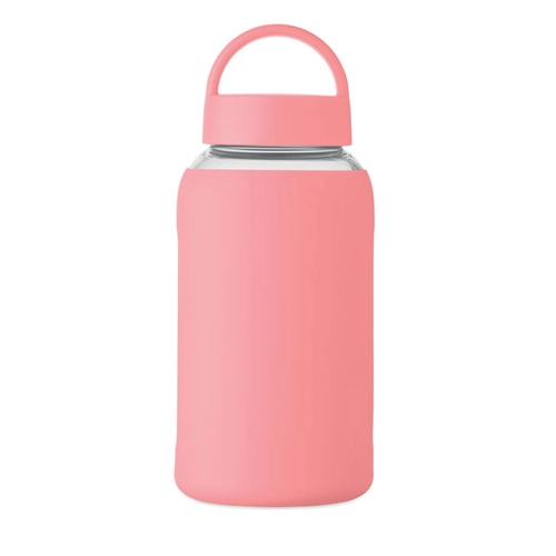 image du produit Bouteille en verre borosilicate de haute qualité avec pochette en silicone