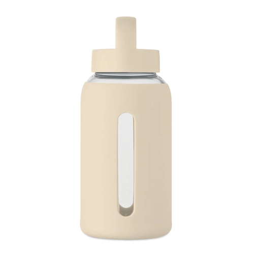 image du produit Bouteille en verre borosilicate de haute qualité avec pochette en silicone