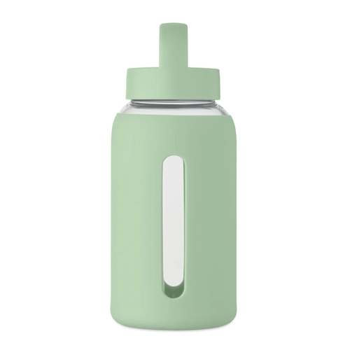 image du produit Bouteille en verre borosilicate de haute qualité avec pochette en silicone