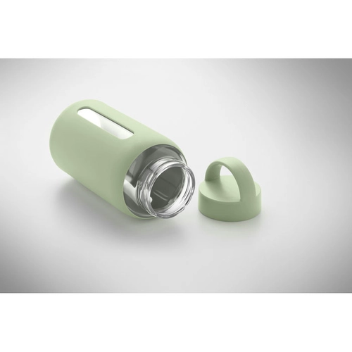 image du produit Bouteille en verre borosilicate de haute qualité avec pochette en silicone
