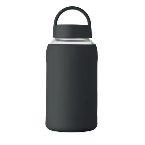 image du produit Bouteille en verre borosilicate de haute qualité avec pochette en silicone