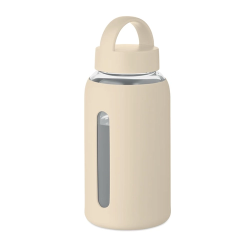 image du produit Bouteille en verre borosilicate de haute qualité avec pochette en silicone