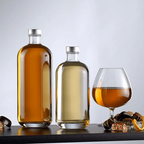 image du produit Bouteille en verre premium - bouteille lourde au design robuste