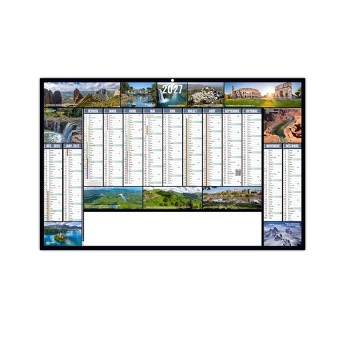 image du produit Calendrier bancaire publicitaire 13 mois photos de paysages