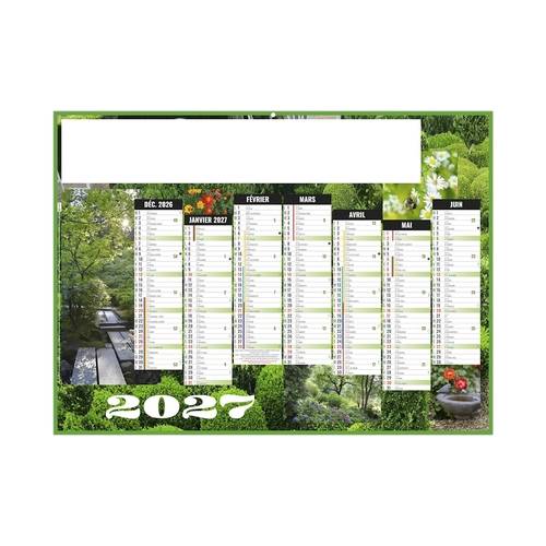 image du produit Calendrier bancaire publicitaire spécial jardin