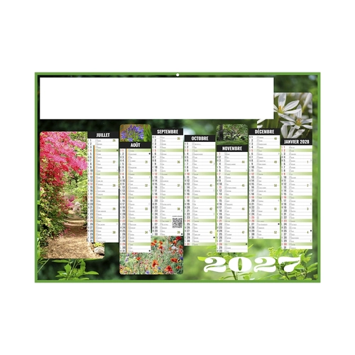 image du produit Calendrier bancaire publicitaire spécial jardin