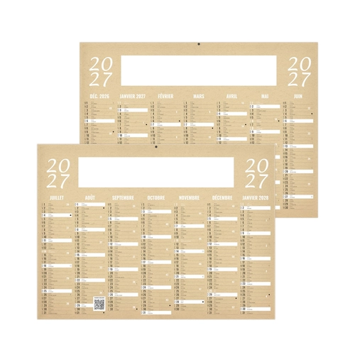 image du produit Calendrier bancaire publicitaire standard 7 mois par face