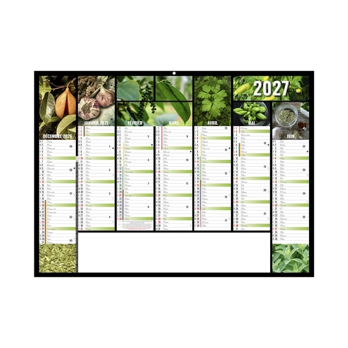 image du produit Calendrier bancaire publicitaire thème des épices