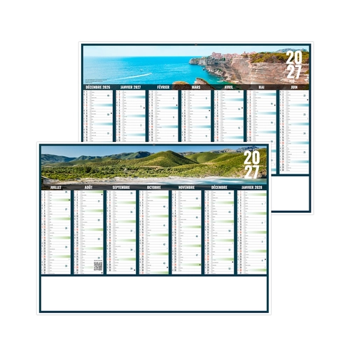 image du produit Calendrier bancaire publicitaire vues panoramiques Corse