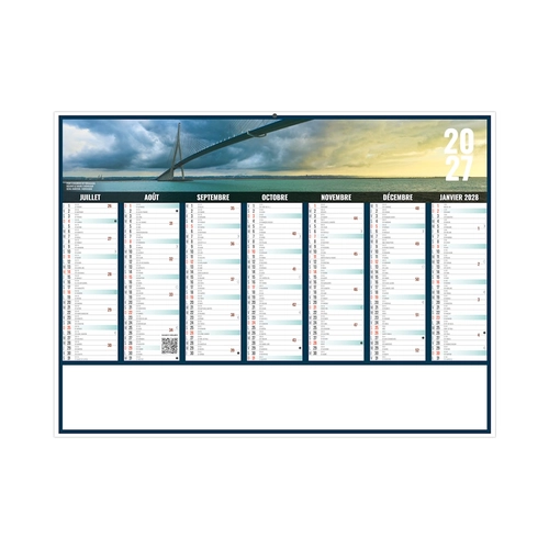 image du produit Calendrier bancaire publicitaire vues panoramiques Normandie