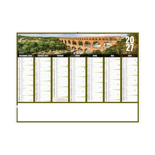 image du produit Calendrier bancaire publicitaire vues panoramiques Occitanie
