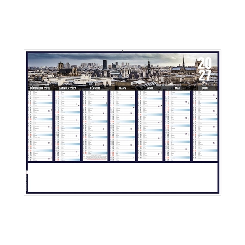 image du produit Calendrier bancaire publicitaire vues panoramiques Paris