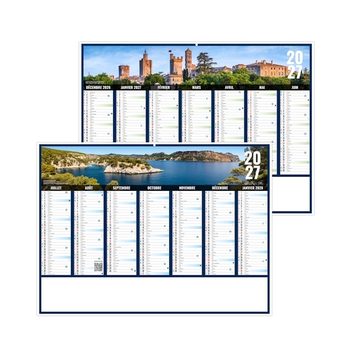 image du produit Calendrier bancaire publicitaire vues panoramiques Provence