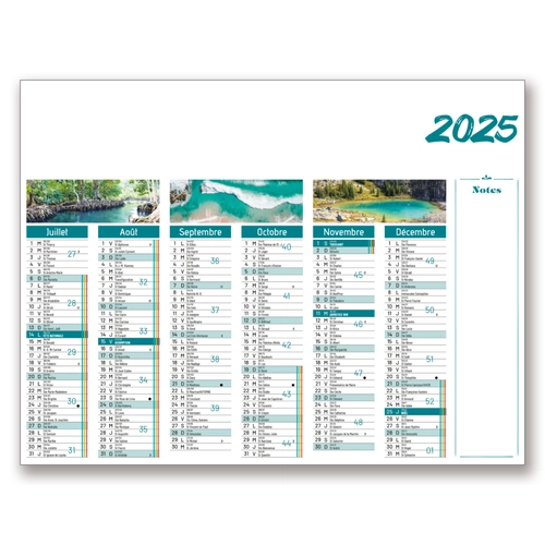 image du produit Calendrier Publicitaire Demi Format Recto Verso
