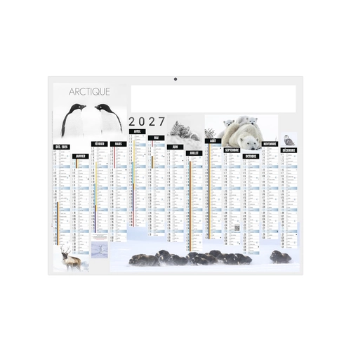 image du produit Calendriers bancaires publicitaires de 13 mois - spécial arctique