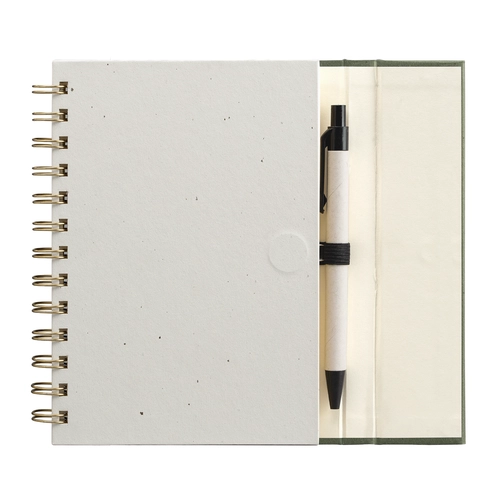 image du produit Carnet à spirales avec notes adhésives - B6