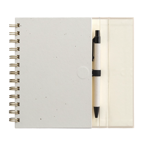 image du produit Carnet à spirales avec notes adhésives - B6