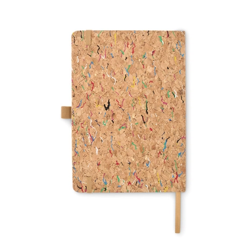 image du produit Carnet A5 avec couverture en liège rigide et colorée