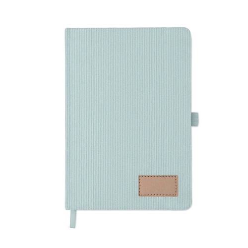 image du produit Carnet A5 avec couverture rigide en velours côtelé de polyester RPET 