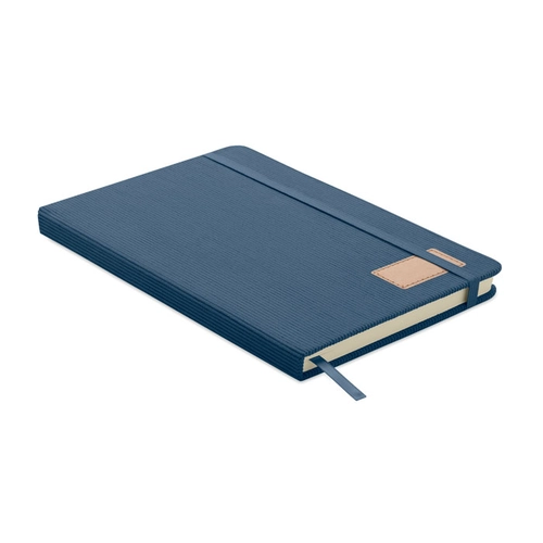 image du produit Carnet A5 avec couverture rigide en velours côtelé de polyester RPET 