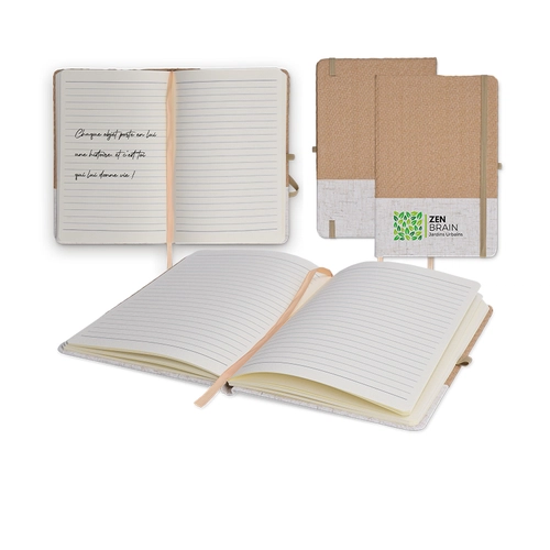 image du produit Carnet A5 couverture coton et fibres de bambou