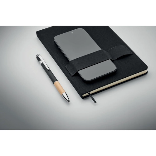 image du produit Carnet A5 en feutre RPET 600D à couverture rigide