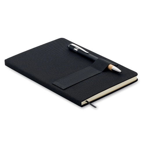 image du produit Carnet A5 en feutre RPET 600D à couverture rigide