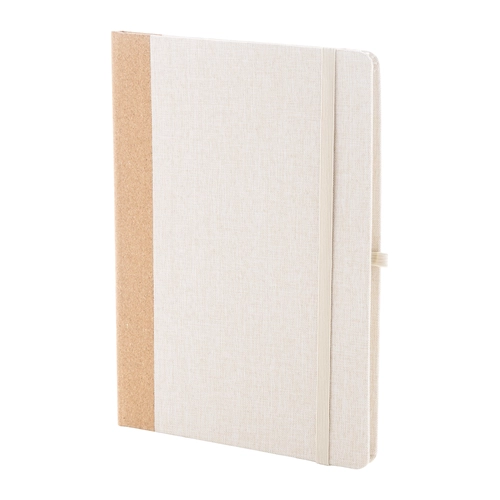 image du produit Carnet de notes A5 en RPET et liège - 80 feuilles lignées en papier recyclé