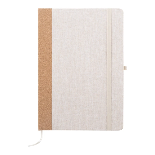image du produit Carnet de notes A5 en RPET et liège - 80 feuilles lignées en papier recyclé