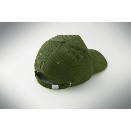 image du produit Casquette de baseball à 5 panneaux en velours côtelé de polyester